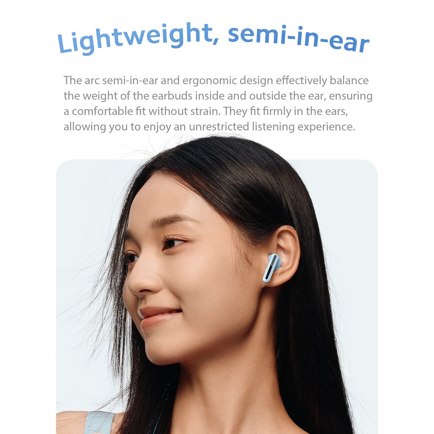 Xiaomi Wireless earbuds bluetooth for Android& iphone - 30h Playtime, Low-Distortion Sound, IPX4 Waterproof, Black