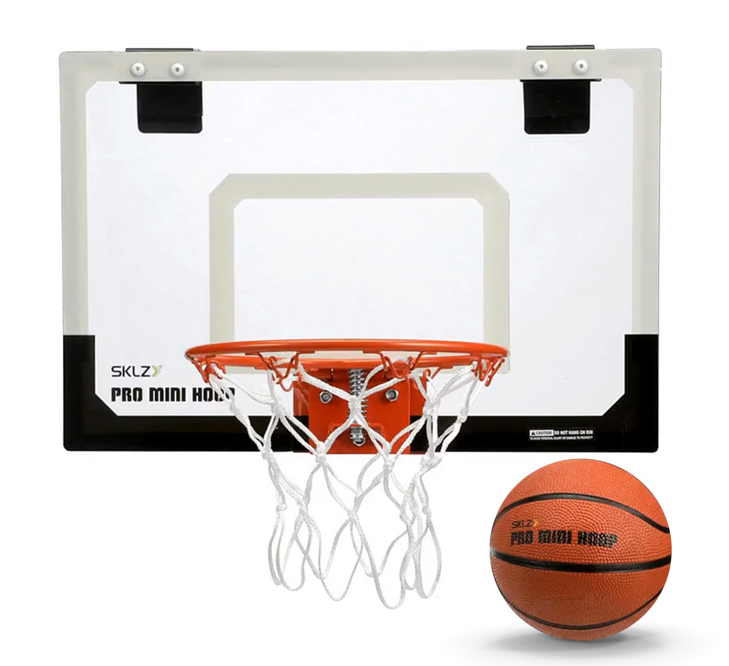 SKLZ Pro Mini Indoor Basketball Hoop - Over The Door – Portable - Great For Home, Dorms, Offices, and Gifts